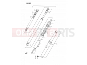 SUZUKI VS1400GLP / VS1400GLF N (1992) Intruder (E01,E04,E17,E21,E22,E39) 41 - FRONT FORK