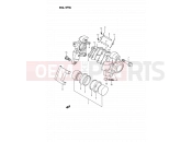 SUZUKI VS1400GLP / VS1400GLF P (1993) Intruder (E01,E04,E17,E21,E22,E24,E34) 59A - REAR CALIPER (MODEL P/R/S)