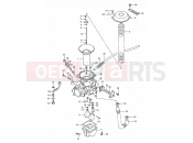 SUZUKI VS1400GLP / VS1400GLF M (1991) Intruder (E03,E28,E33) 12 - CARBURETOR (REAR)
