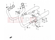 SUZUKI VS1400GLP / VS1400GLF M (1991) Intruder (E03,E28,E33) 15 - MUFFLER
