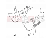 SUZUKI VS1400GLP / VS1400GLF M (1991) Intruder (E03,E28,E33) 39 - FRAME COVER (MODEL H/J/L/M)