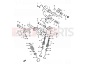 SUZUKI VS1400GLP / VS1400GLF P (1993) Intruder (E03,E28,E33) 8 - CAMSHAFT - VALVE