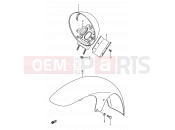 SUZUKI VS1400GLP / VS1400GLF P (1993) Intruder (E03,E28,E33) 42 - FRONT FENDER
