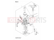 SUZUKI VS1400 K9 (2009) Intruder 13 - CARBURETOR (REAR)