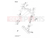 SUZUKI VS1400 K9 (2009) Intruder 52 - STEERING STEM