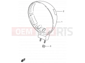 SUZUKI VS800GL N (1992) Intruder (E01,E02,E04,E16,E17,E18,E21,E22,E25,E34,E39,E53) 41 - HEADLAMP HOUSING