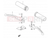 SUZUKI VS800GL N (1992) Intruder (E01,E02,E04,E16,E17,E18,E21,E22,E25,E34,E39,E53) 44 - HANDLE LEVER (MODEL N/P/R)