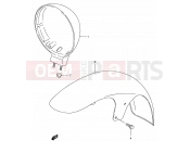 SUZUKI VS800GL K2 (2002) Intruder (E03,E28,E33) 41 - FRONT FENDER