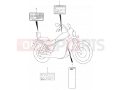 SUZUKI VS800GL K2 (2002) Intruder (E03,E28,E33) 45 - WARNING LABEL
