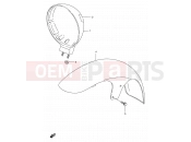 SUZUKI VS800GL P (1993) Intruder (E03,E28,E33) 40 - HEADLAMP HOUSING