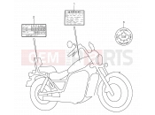 SUZUKI VS800GL P (1993) Intruder (E03,E28,E33) 44 - WARNING LABEL