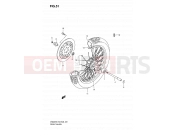 SUZUKI VS800 K8 (2008) Intruder 51 - FRONT WHEEL