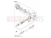 SUZUKI VS800 K9 (2009) Intruder 23 - PROPELLER SHAFT - FINAL DRIVE GEAR