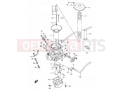 SUZUKI VX800 / VX800U P (1993) 11 - CARBURETOR (REAR)