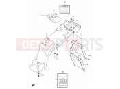 SUZUKI VX800 / VX800U T (1996) 45A - REAR FENDER - LABEL (MODEL T)