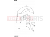SUZUKI VZ800 V (1997) Marauder (E03,E28,E33) 41 - FRONT FENDER (MODEL V)