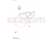 SUZUKI VZR1800 / VZR1800Z L1 (2011) Intruder M1800R / Boulevard M109R (E02) 115 - FUEL TANK UPPER COVER