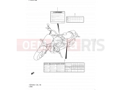 SUZUKI VZR1800 / VZR1800Z L1 (2011) Intruder M1800R / Boulevard M109R (E02) 190 - LABEL (VZR1800UFL1 E19)