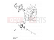 SUZUKI VZR1800 / VZR1800Z L1 (2011) Intruder M1800R / Boulevard M109R (E02) 236 - REAR WHEEL (VZR1800L1 E24)