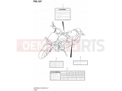 SUZUKI VZR1800 / VZR1800Z L1 (2011) Intruder M1800R / Boulevard M109R (E03,E28,E33) 127 - LABEL (VZR1800L1 E03)