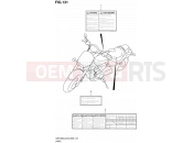 SUZUKI VZR1800 / VZR1800Z L2 (2012) Intruder M1800R / Boulevard M109R (E03,E28,E33) 131 - LABEL (VZR1800ZL2 E28)