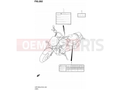 SUZUKI VZR1800 / VZR1800Z L2 (2012) Intruder M1800R / Boulevard M109R (E24) 202 - LABEL (VZR1800L2 E51)