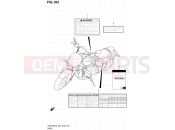 SUZUKI VZR1800 / VZR1800Z L3 (2013) Intruder M1800R / Boulevard M109R (E03,E28,E33) 183 - LABEL (VZR1800L3 E28)