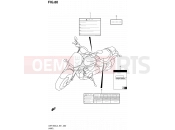 SUZUKI VZR1800 / VZR1800Z L3 (2013) Intruder M1800R / Boulevard M109R (E51) 80 - LABEL (VZR1800L3 E51)