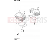 SUZUKI VZR1800 / VZR1800Z L4 (2014) Intruder M1800R / Boulevard M109R (E43) 107A - CYLINDER