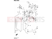 SUZUKI VZR1800 / VZR1800Z L4 (2014) Intruder M1800R / Boulevard M109R (E43) 187A - RADIATOR HOSE