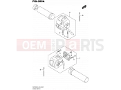 SUZUKI VZR1800 / VZR1800Z L4 (2014) Intruder M1800R / Boulevard M109R (E43) 355A - HANDLE SWITCH (VZR1800L4 E43)