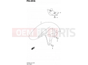 SUZUKI VZR1800 / VZR1800Z L4 (2014) Intruder M1800R / Boulevard M109R (E43) 460A - FRONT FENDER (VZR1800L4 E43)