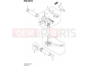 SUZUKI VZR1800 / VZR1800Z L4 (2014) Intruder M1800R / Boulevard M109R (E43) 467A - HANDLE LEVER (VZR1800L4 E43)
