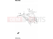SUZUKI VZR1800 / VZR1800Z L4 (2014) Intruder M1800R / Boulevard M109R (E43) 476A - REAR FENDER EXTENSION
