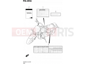 SUZUKI VZR1800 / VZR1800Z L4 (2014) Intruder M1800R / Boulevard M109R (E43) 496A - LABEL