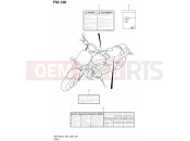 SUZUKI VZR1800 / VZR1800Z L4 (2014) Intruder M1800R / Boulevard M109R (E03,E28,E33) 128 - LABEL (VZR1800L4 E28)