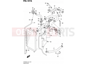 SUZUKI VZR1800 / VZR1800Z L5 (2015) Intruder M1800R / Boulevard M109R (E43) 187A - RADIATOR HOSE