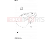 SUZUKI VZR1800BZUF L4 (2014) Intruder M1800R / Boulevard M109R (E19) 71 - FUEL TANK UPPER COVER