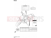 SUZUKI VZR1800BZUF L4 (2014) Intruder M1800R / Boulevard M109R (E19) 90 - LABEL (VZR1800BZL4 E19)