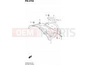 SUZUKI VZR1800BZUF L5 (2015) Intruder M1800R / Boulevard M109R (E19) 476A - REAR FENDER EXTENSION
