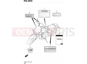 SUZUKI VZR1800BZUF L5 (2015) Intruder M1800R / Boulevard M109R (E19) 496C - LABEL (VZR1800UFL5 E19)