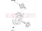 SUZUKI VZR1800BZUF L5 (2015) Intruder M1800R / Boulevard M109R (E19) 530A - FRONT WHEEL