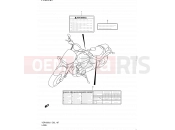 SUZUKI VZR1800Z L1 (2011) Intruder M1800R / Boulevard M109R (E19) 187 - LABEL (VZR1800ZL1 E02)