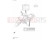 SUZUKI VZR1800Z L1 (2011) Intruder M1800R / Boulevard M109R (E24) 186 - LABEL (VZR1800L1 E51)
