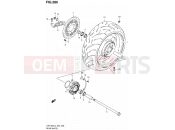 SUZUKI VZR1800Z L3 (2013) Intruder M1800R / Boulevard M109R (E02) 286 - REAR WHEEL (VZR1800UFL3 E19)