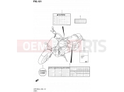 SUZUKI VZR1800Z L4 (2014) Intruder M1800R / Boulevard M109R (E02) 121 - LABEL (VZR1800L4 E19)