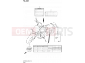 SUZUKI VZR1800Z L4 (2014) Intruder M1800R / Boulevard M109R (E19) 122 - LABEL (VZR1800UFL4 E19)