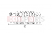 ape MIX 50CC 2T 1998-2008 CLUTCH