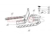 ape MIX 50CC 2T 1998-2008 COMPONENT PARTS OF THE FRAME