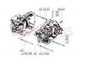 ape MIX 50CC 2T 1998-2008 CRANKCASE FASTENERS